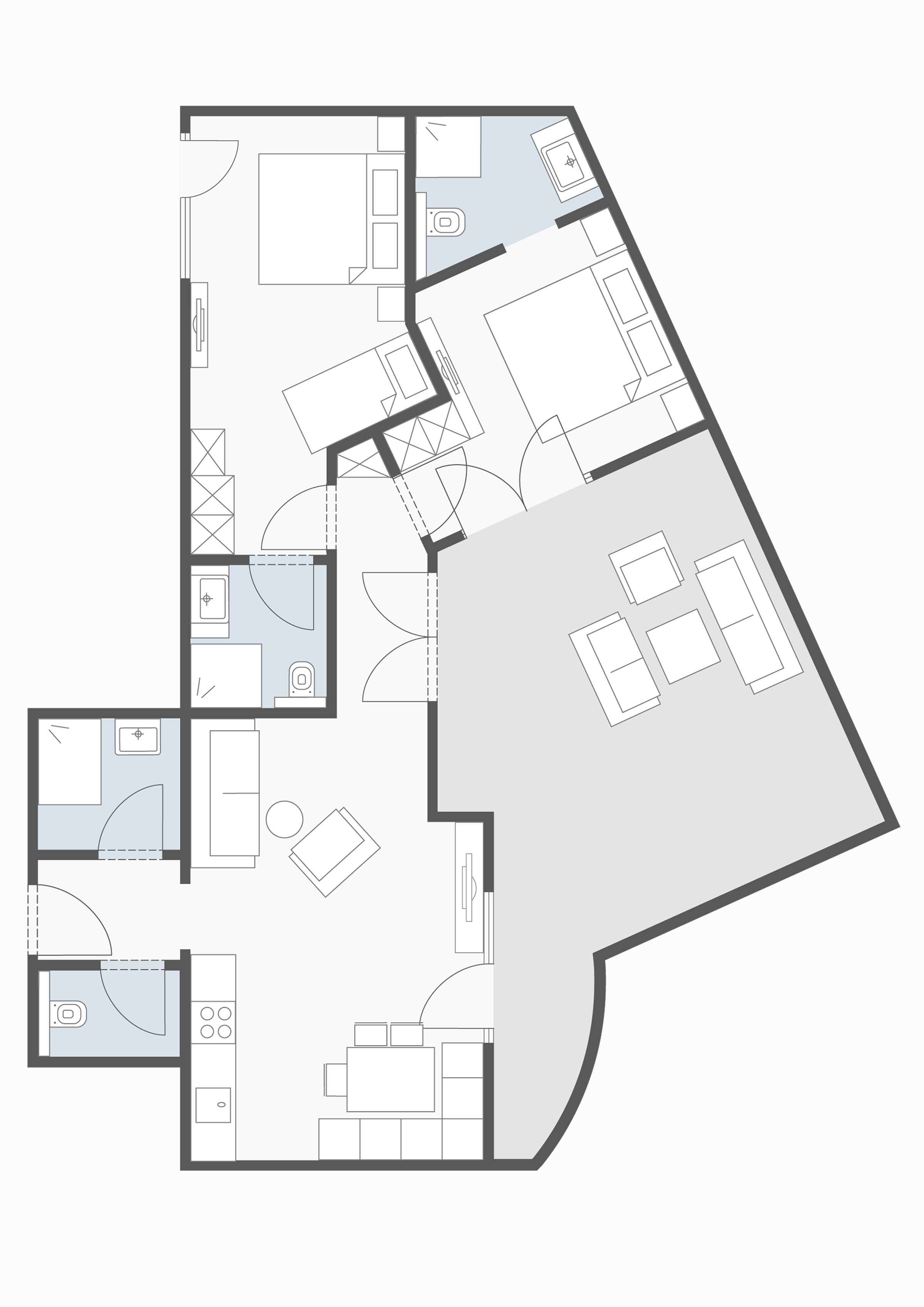 Grundriss von Auriga Suite