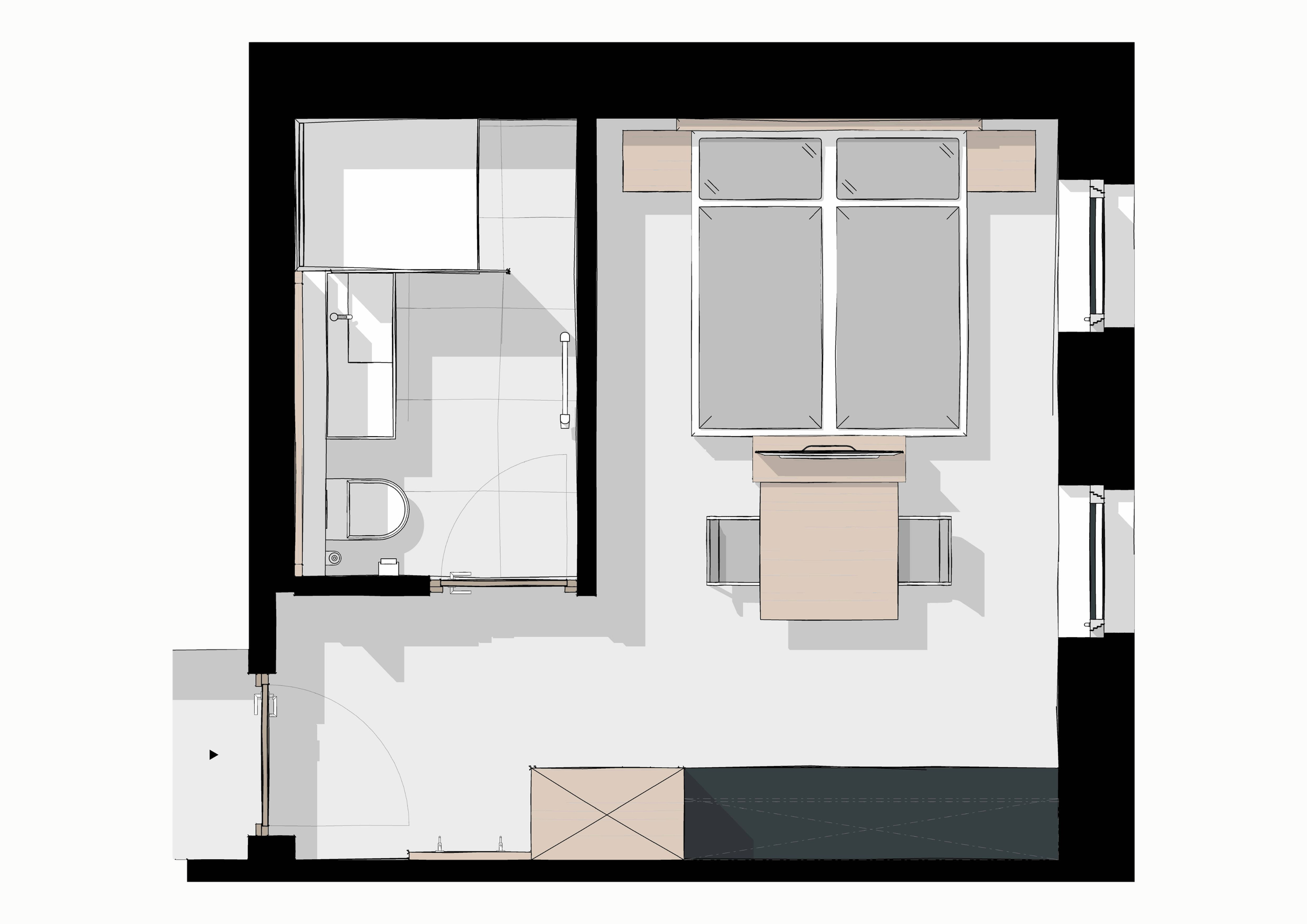 Grundriss von Studio