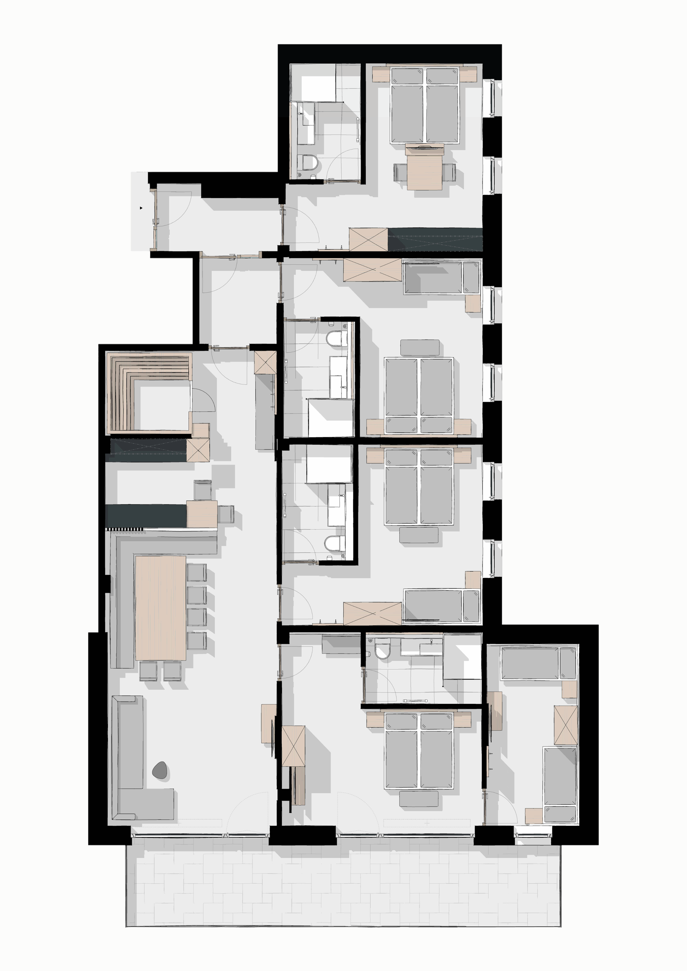 Grundriss von Family Suite Premium