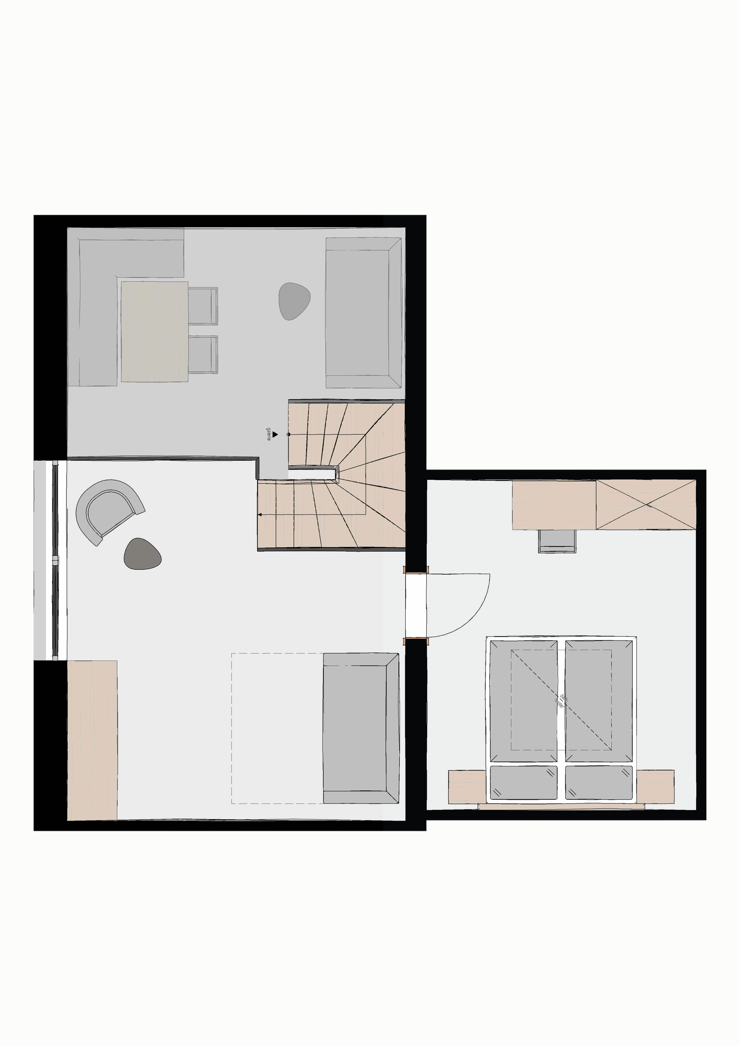 Grundriss von Familienappartement