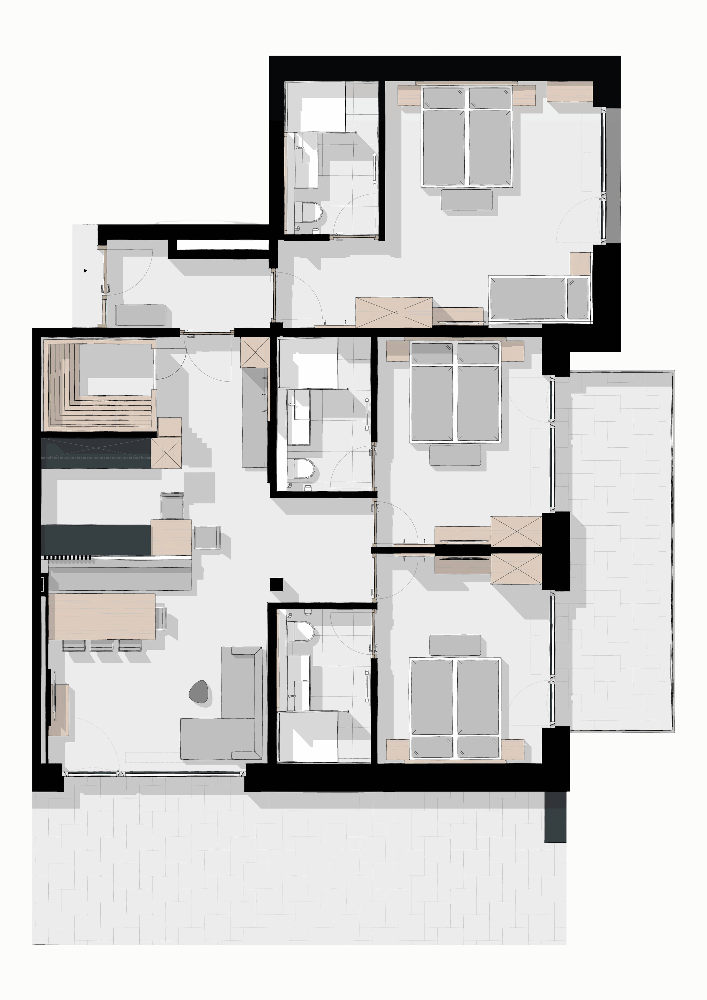 Grundriss von Panorama Suite