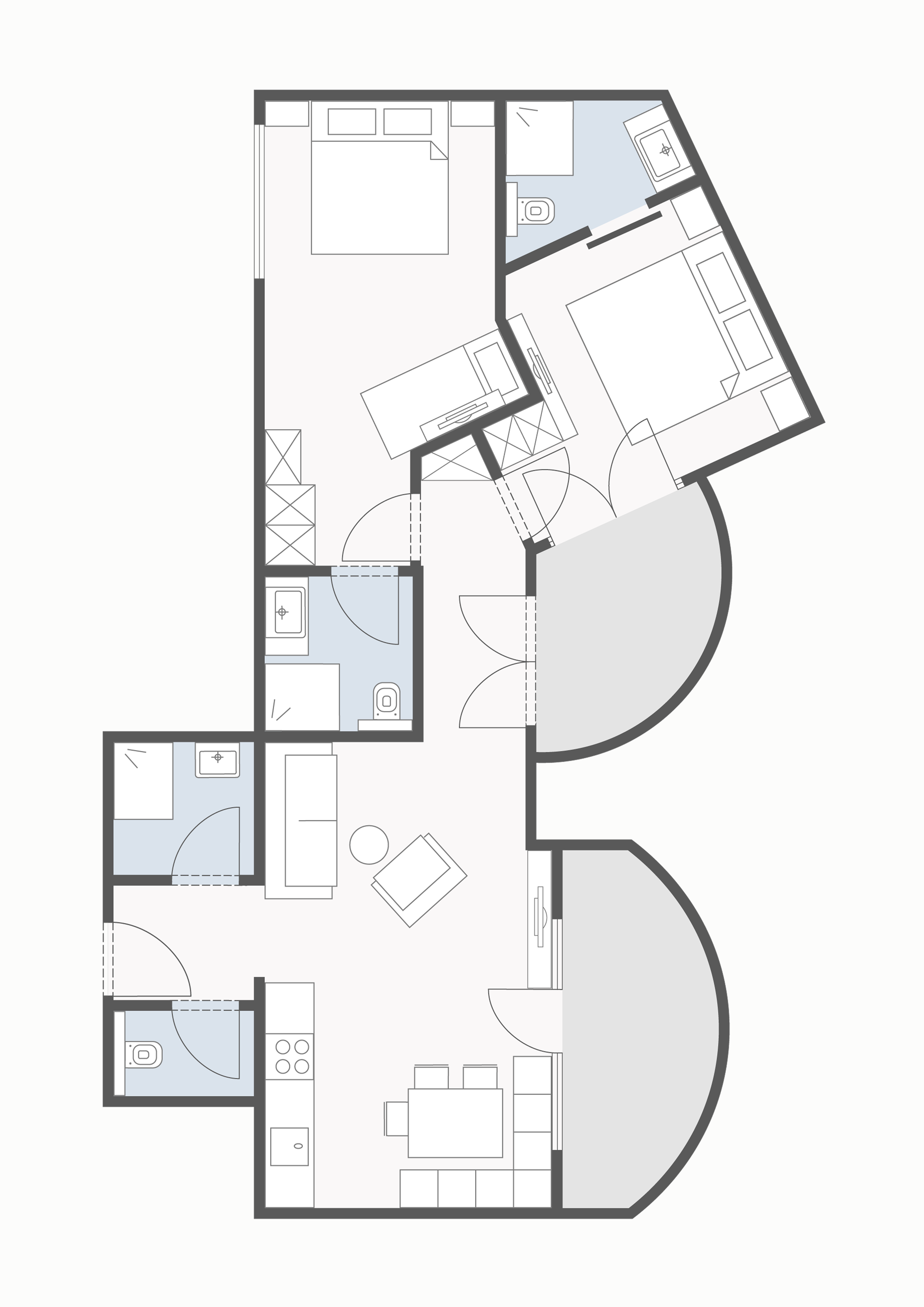 Grundriss von Auriga Suite