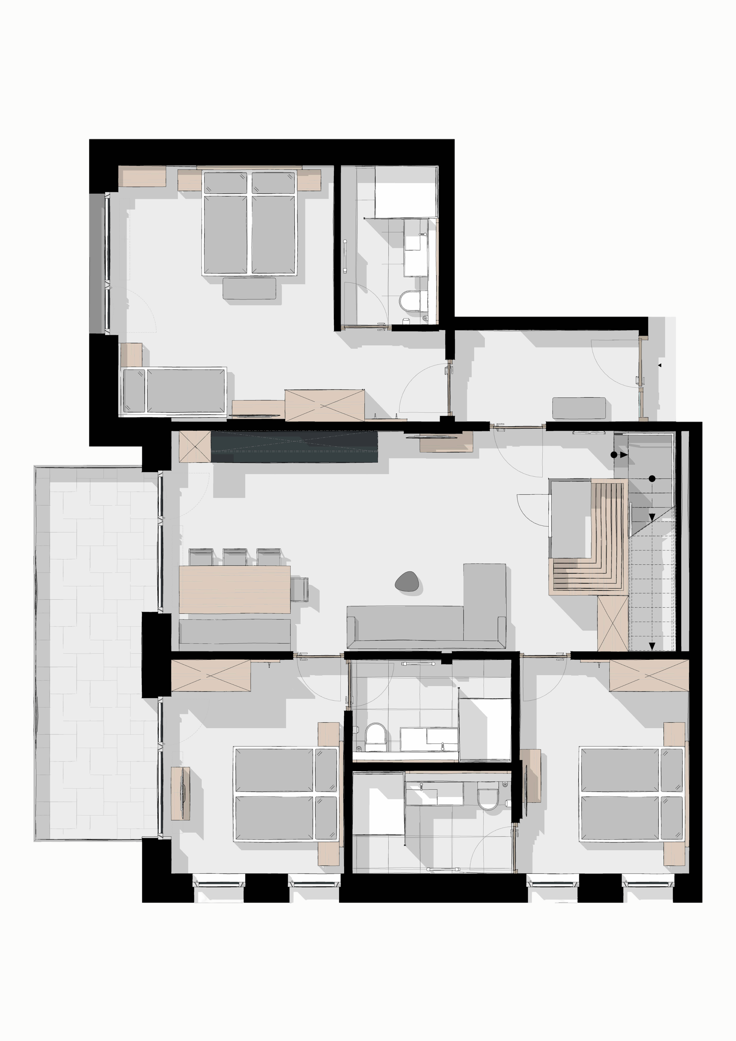 Grundriss von Sky Suite