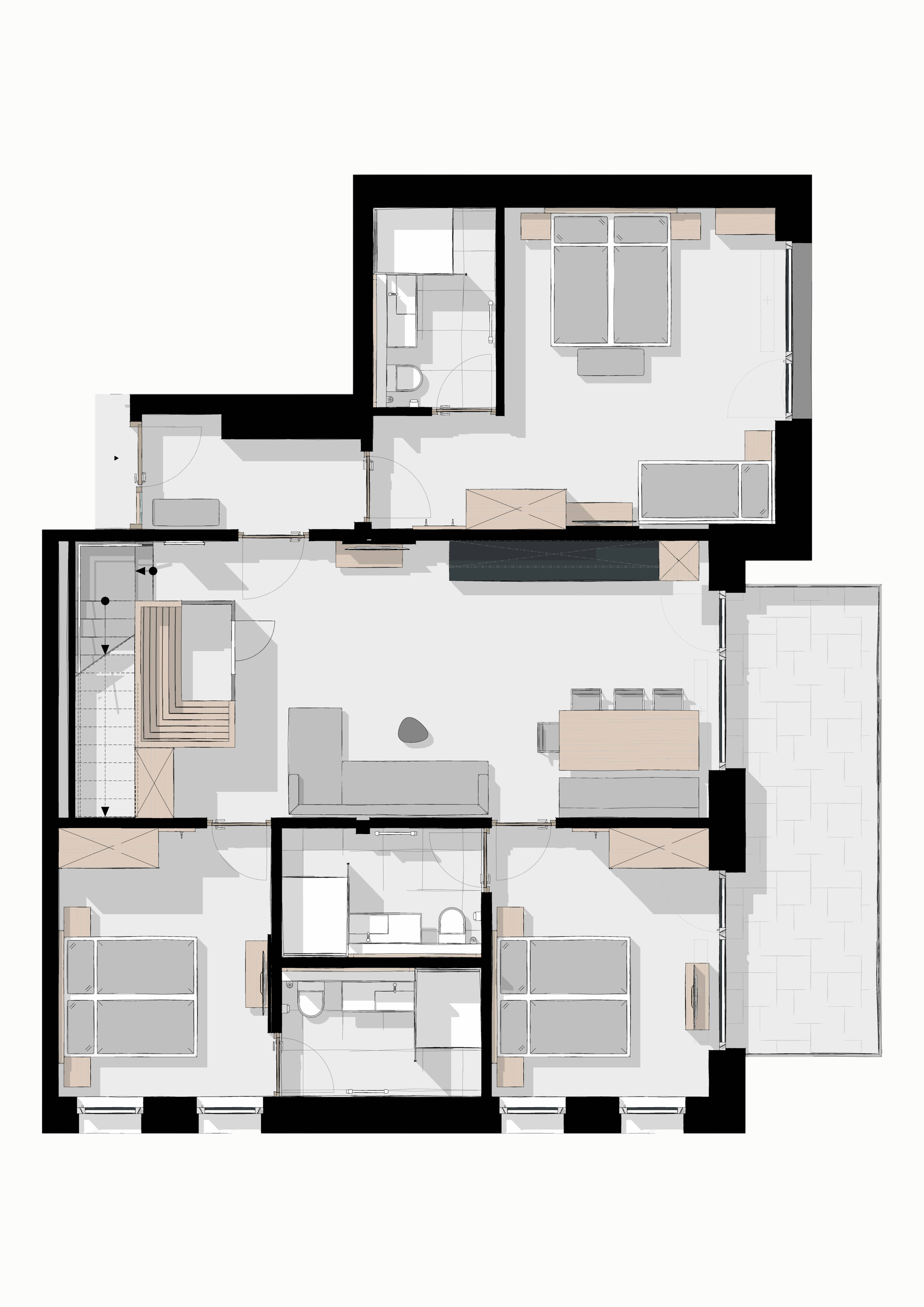 Grundriss von Sky Suite