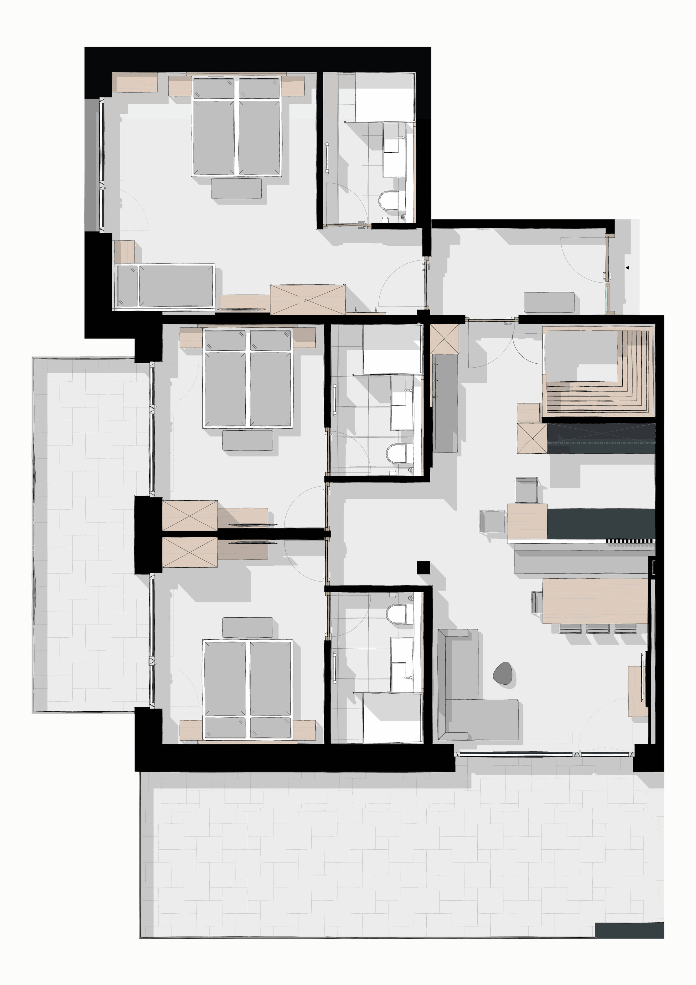 Grundriss von Panorama Suite